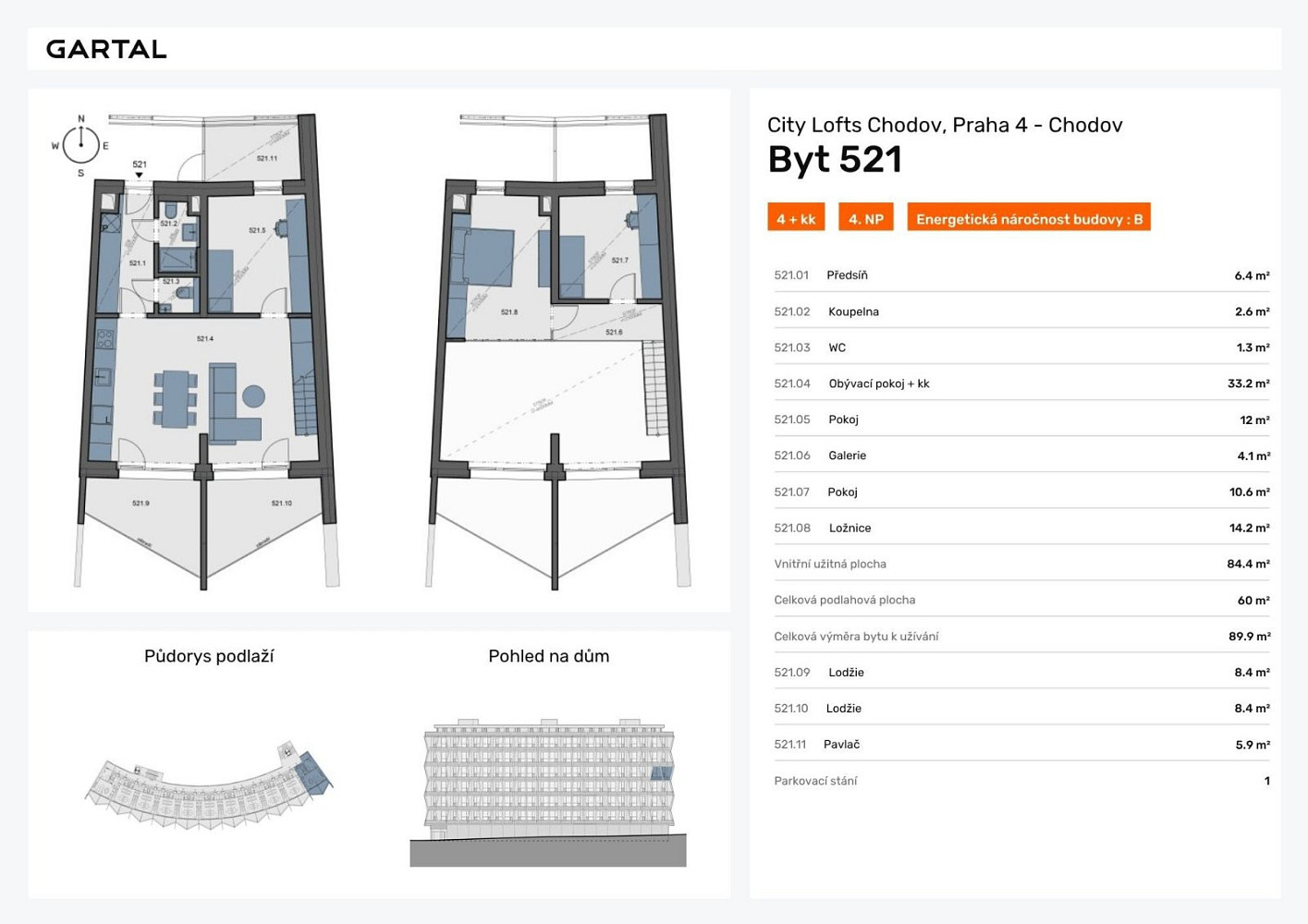 Prodej bytu 4+kk 90 m² – fotografie 4