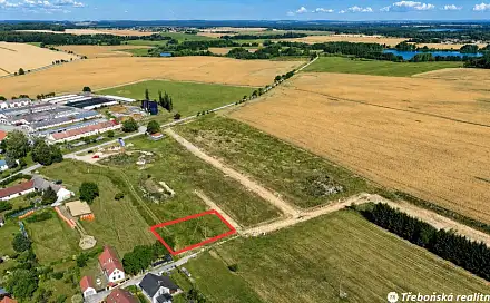 Prodej stavebního pozemku 1 330 m², Přesecká, Třeboň - Břilice, okres Jindřichův Hradec
