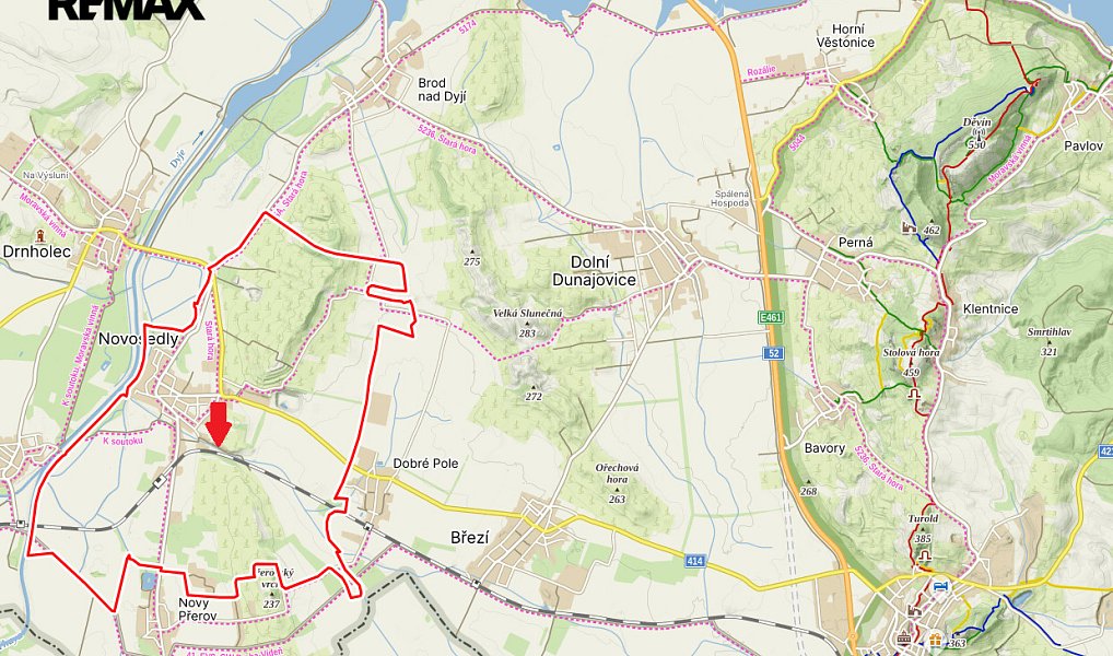 Prodej stavebního pozemku 2 412 m², Novosedly – náhled fotky 27