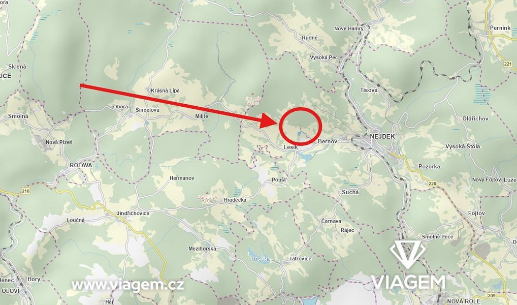 Prodej pole 9 100 m², Nejdek – náhled fotky 3