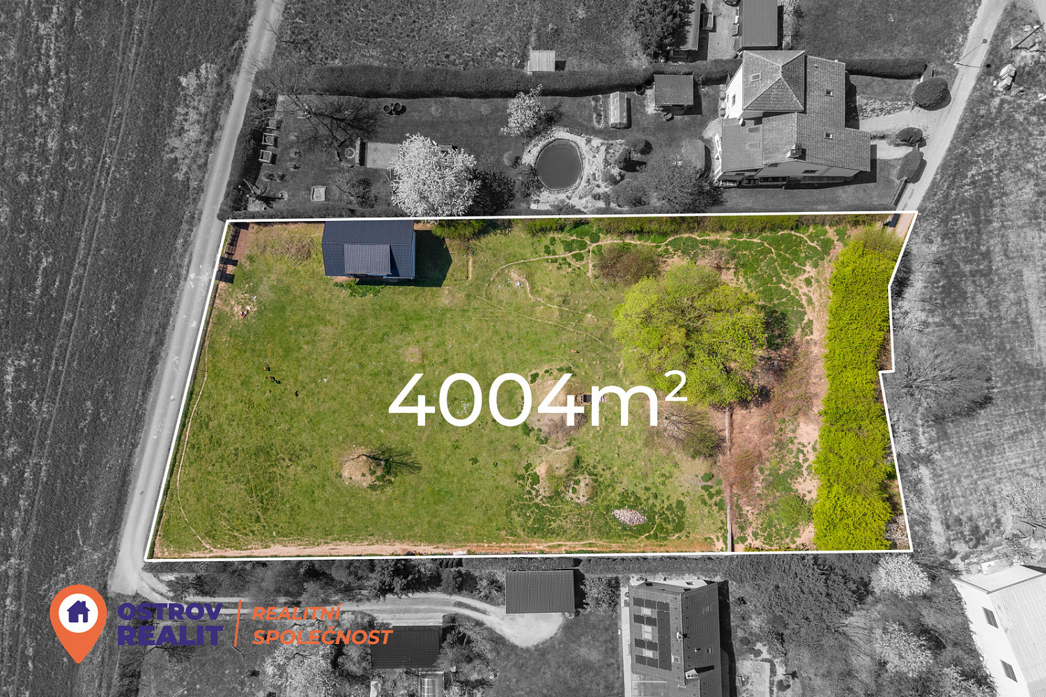 Prodej stavebního pozemku 4 004 m² – fotografie 4
