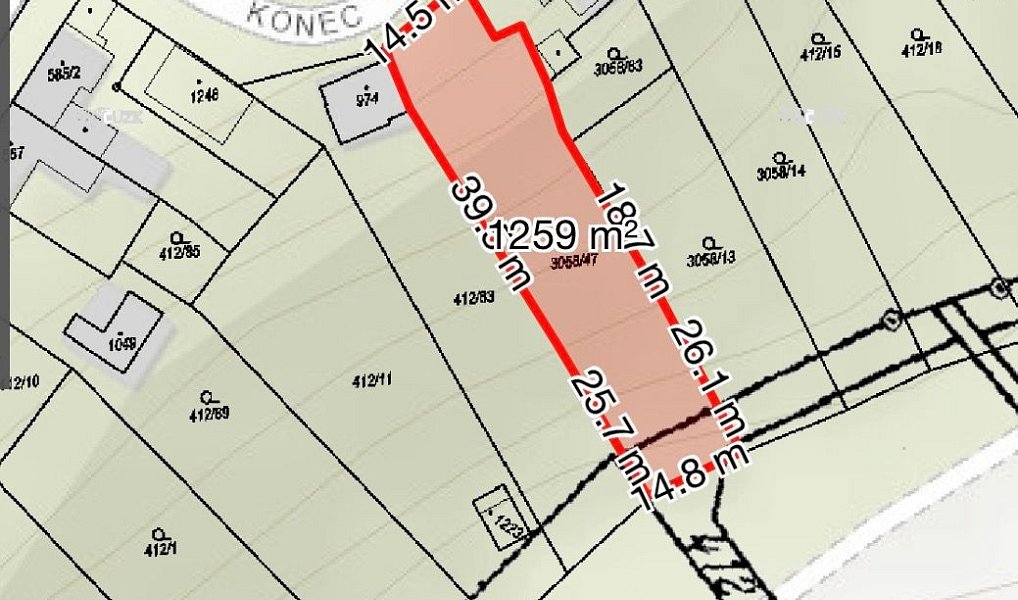 Prodej stavebního pozemku 1 259 m², Tvrdonice – náhled fotky 5