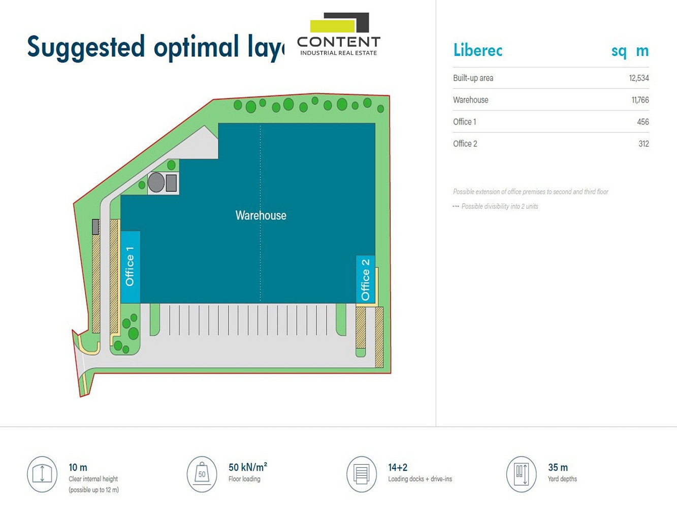 Pronájem skladu, výrobních prostor 6.200 m², Liberec – pohled 4