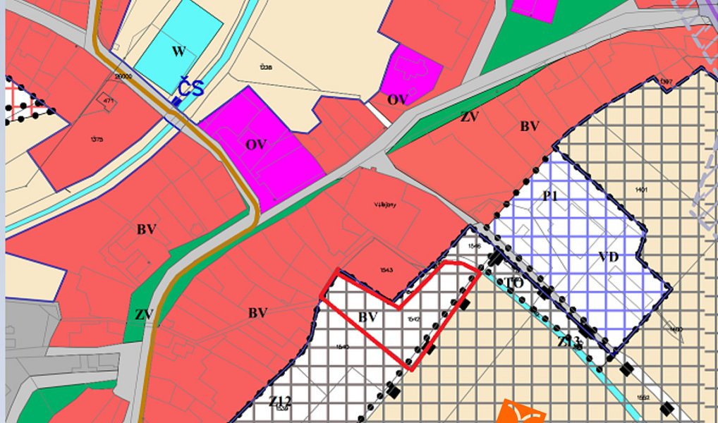 Prodej stavebního pozemku 801 m², Všejany – náhled fotky 2