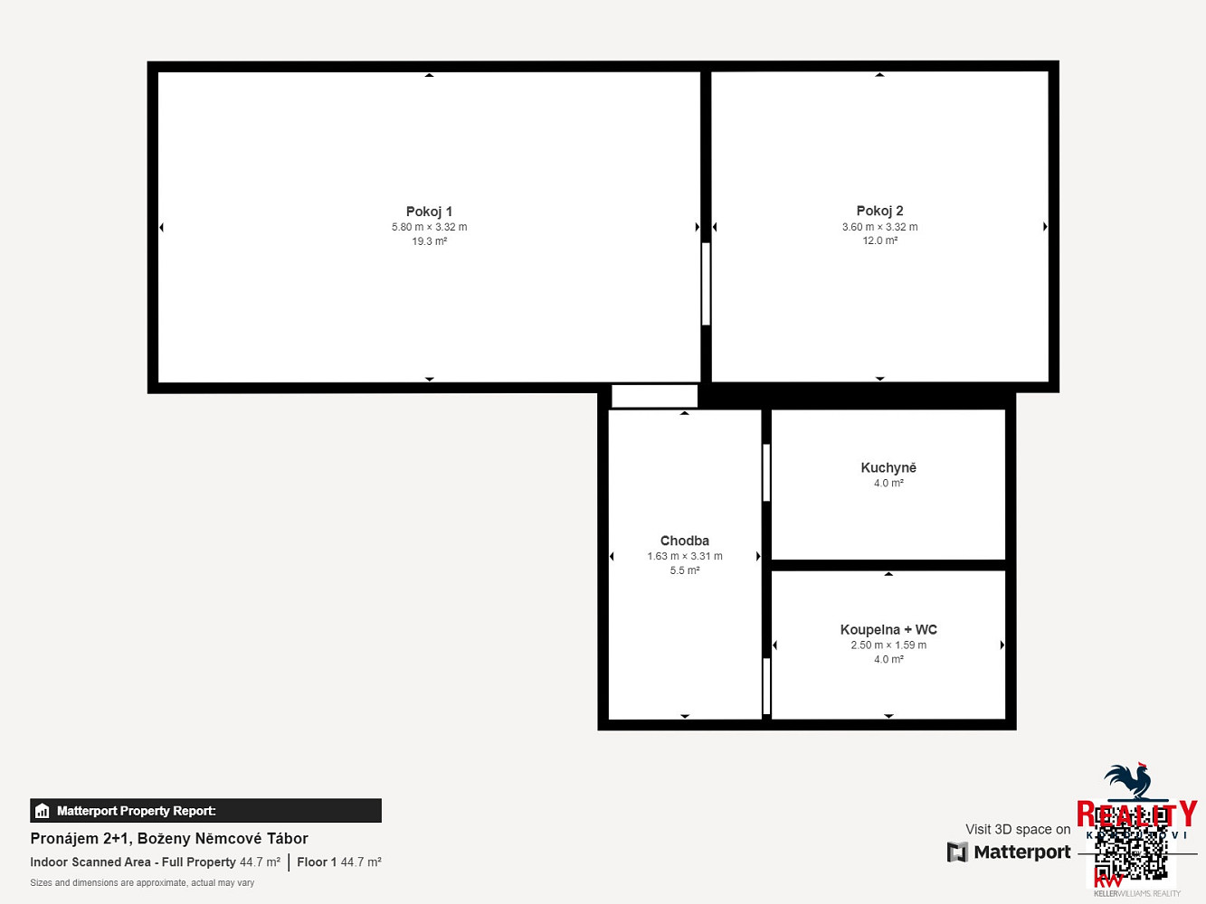Pronájem bytu 2+1 49 m² – fotografie 4