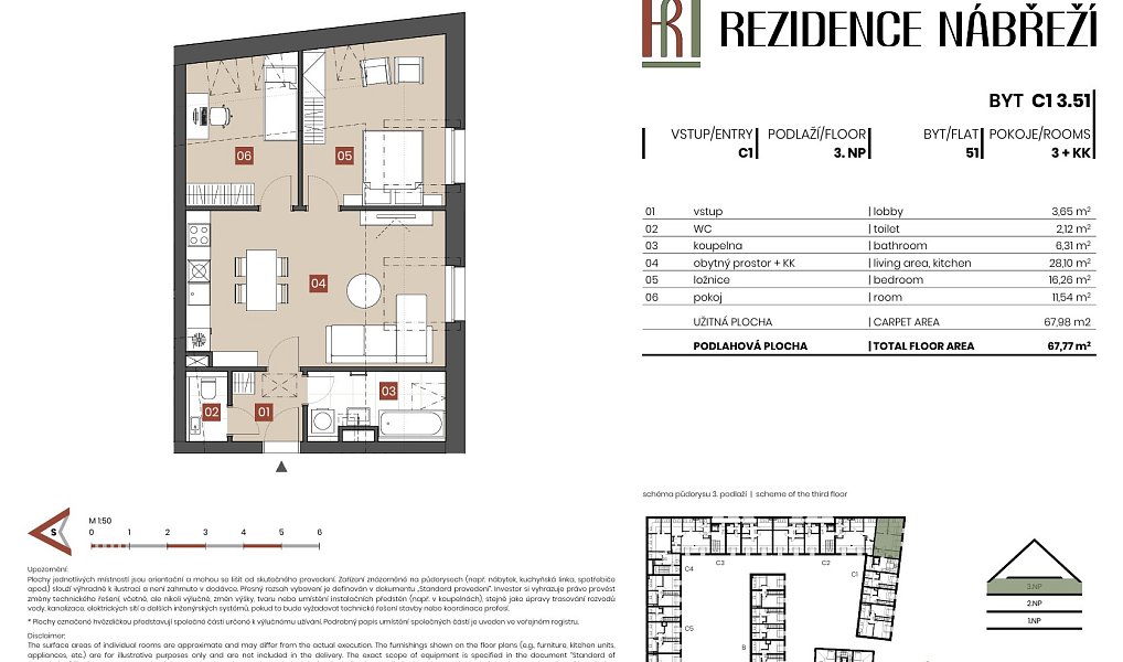 Prodej bytu 3+kk 68 m², Brandýs nad Labem-Stará Boleslav – náhled fotky 2