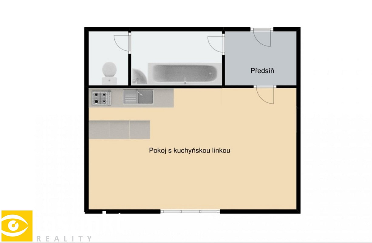 Prodej bytu 1+kk 20 m² – fotografie 2