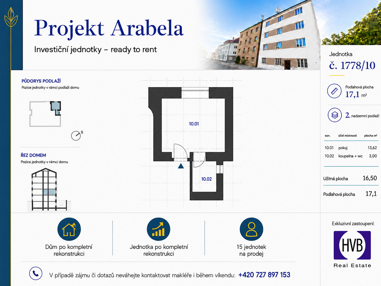 Prodej ubytovacího objektu 17 m²