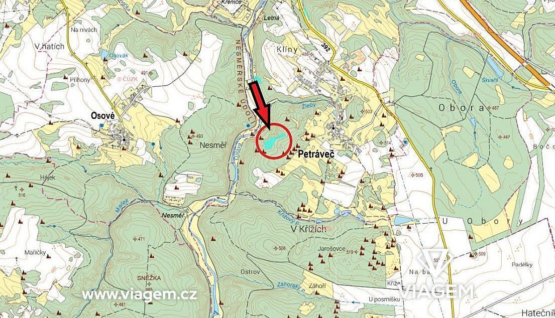 Prodej lesa 3 927 m² – fotografie 3