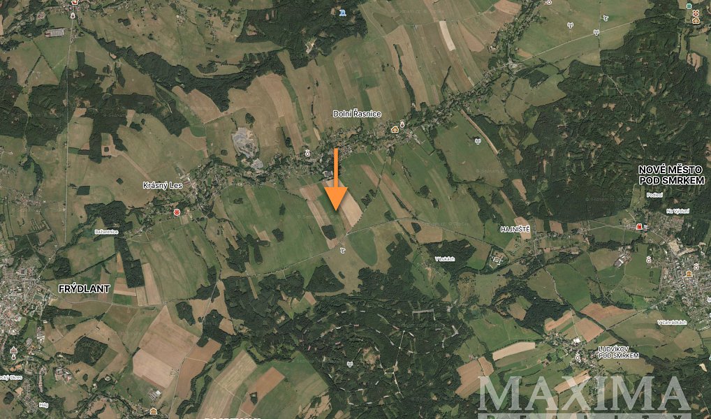 Prodej pole 54 591 m², Krásný Les – náhled fotky 5