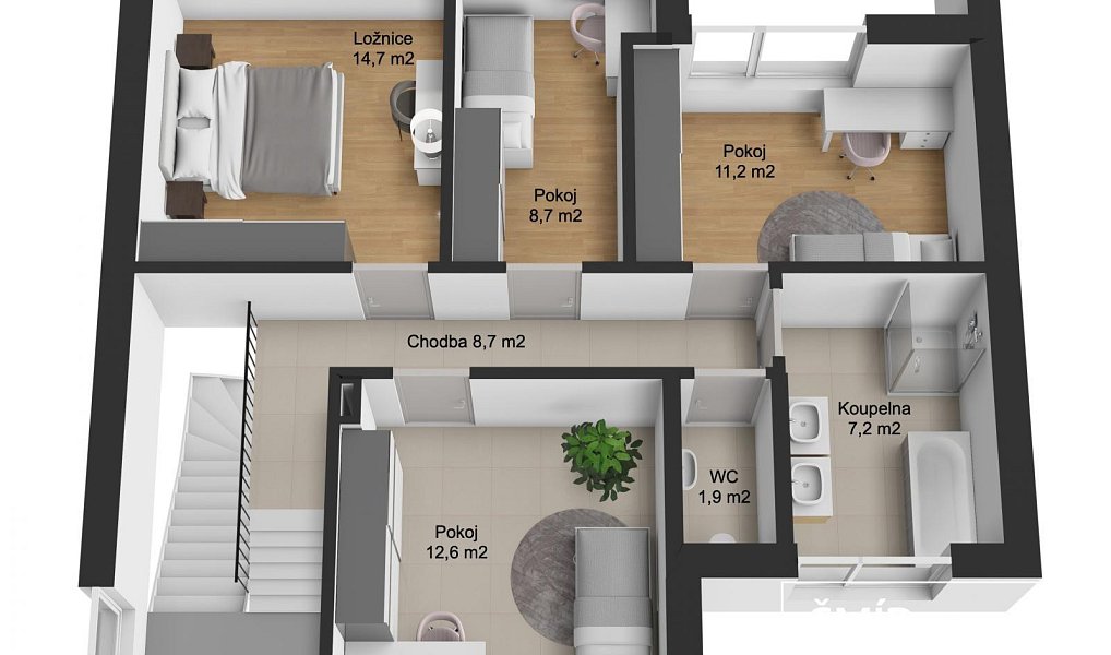 Prodej domu 140 m² s pozemkem 361 m², Kolín – náhled fotky 7