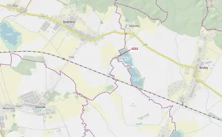 Dražba lesa 2 407 m², Dobříkov