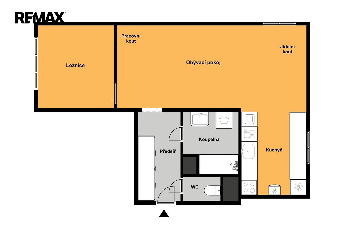 Pronájem bytu 2+1 50 m² – fotografie 2