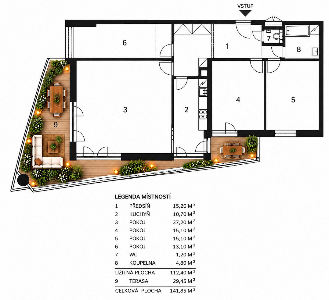 Prodej bytu 4+1 112 m² – fotografie 4