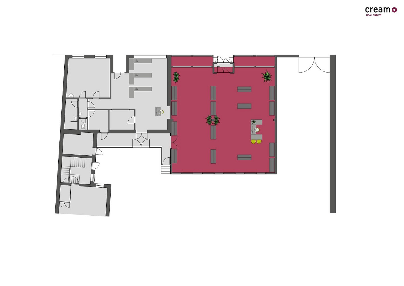 Pronájem obchodní jednotky 196 m² - Napajedla – pohled 5