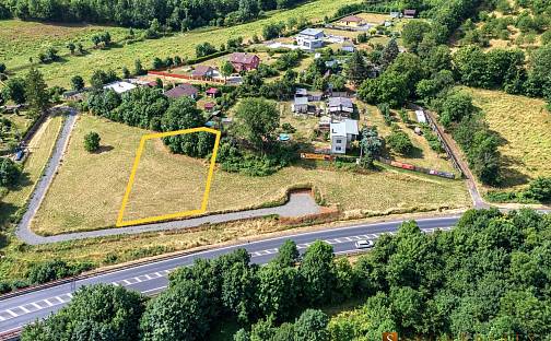 Prodej stavebního pozemku 1 058 m², Na samotě, Bystřany, okres Teplice