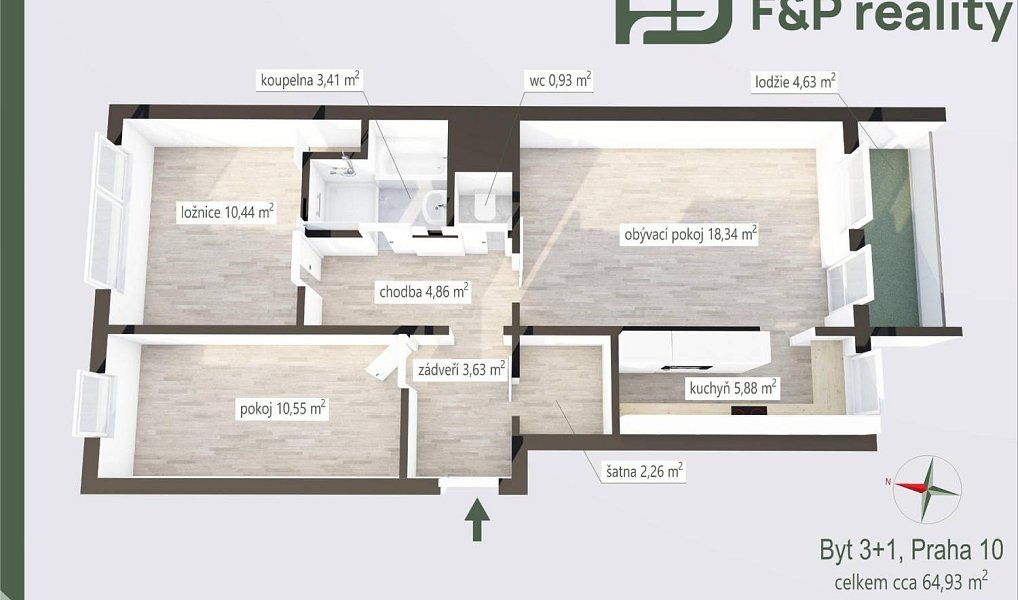 Prodej bytu 3+1 72 m², Praha – náhled fotky 28