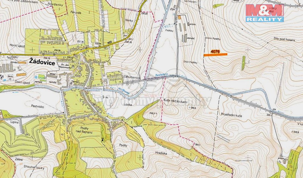 Prodej pole 819 m², Ježov – náhled fotky 2