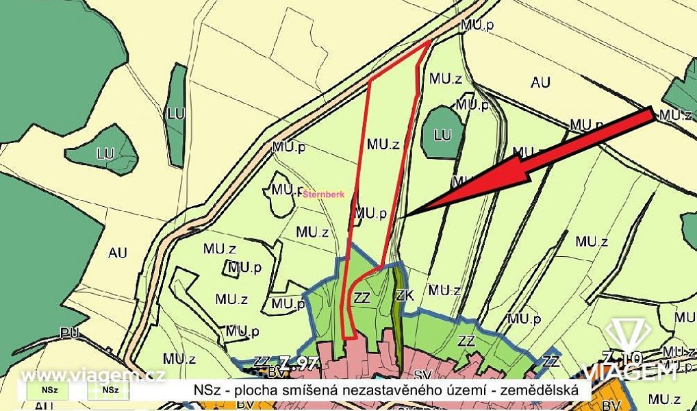 Prodej pole 18 872 m², Šternberk – náhled fotky 2