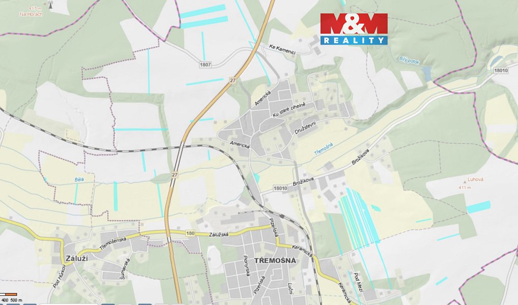 Prodej pole 75 595 m², Třemošná – fotka 1 z 6