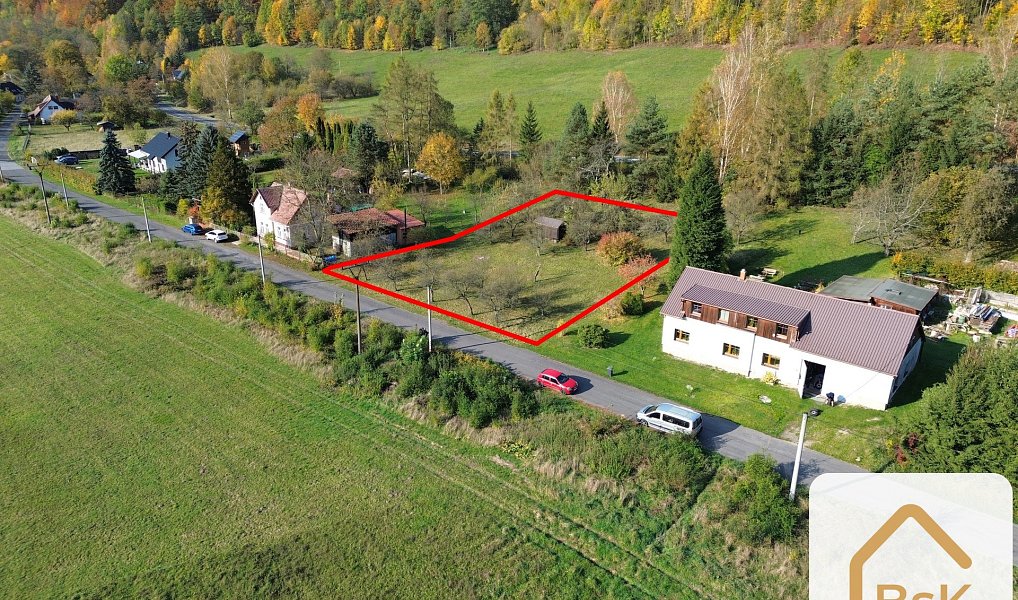 Prodej stavebního pozemku 2 069 m², Malá Skála – náhled fotky 2