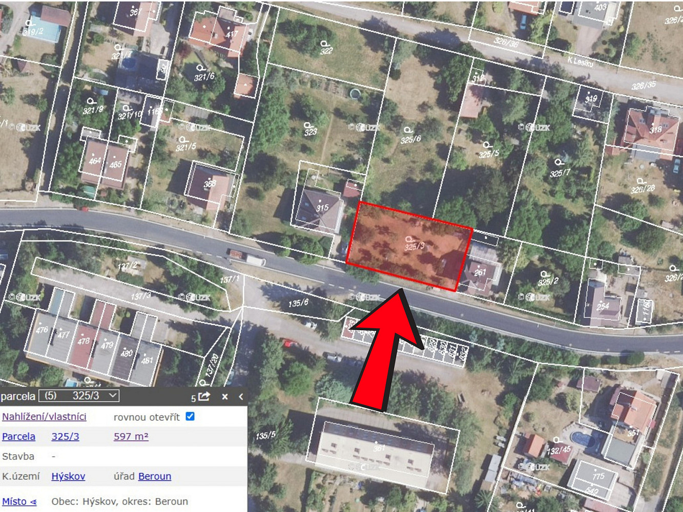 Prodej stavebního pozemku 597 m² — photo 3