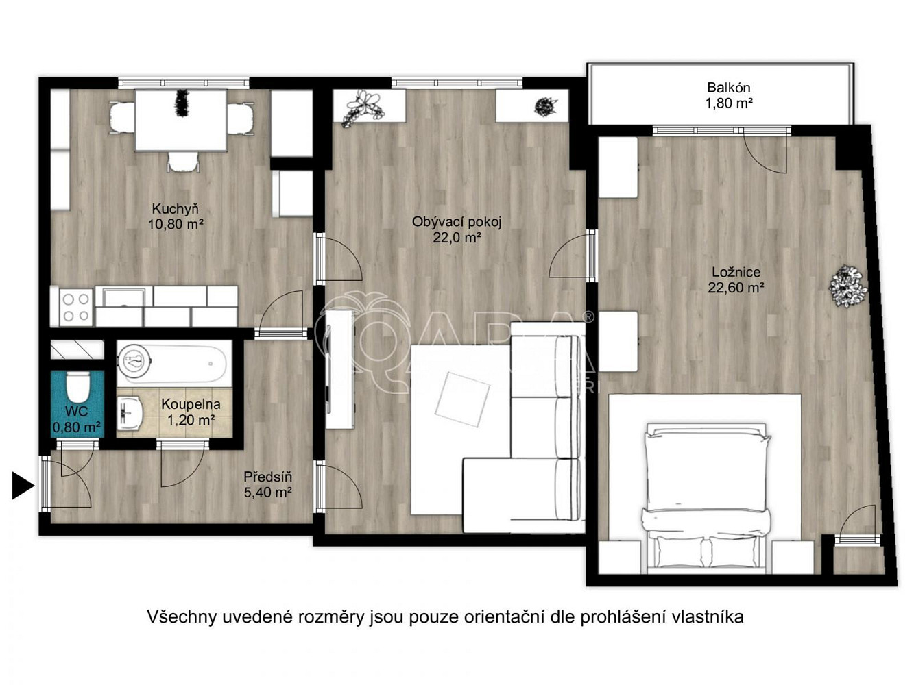 Prodej bytu 2+1 63 m² — photo 2