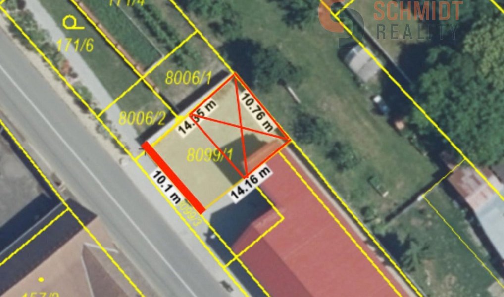 Pronájem pozemku, 149 m², Břeclav, Březí