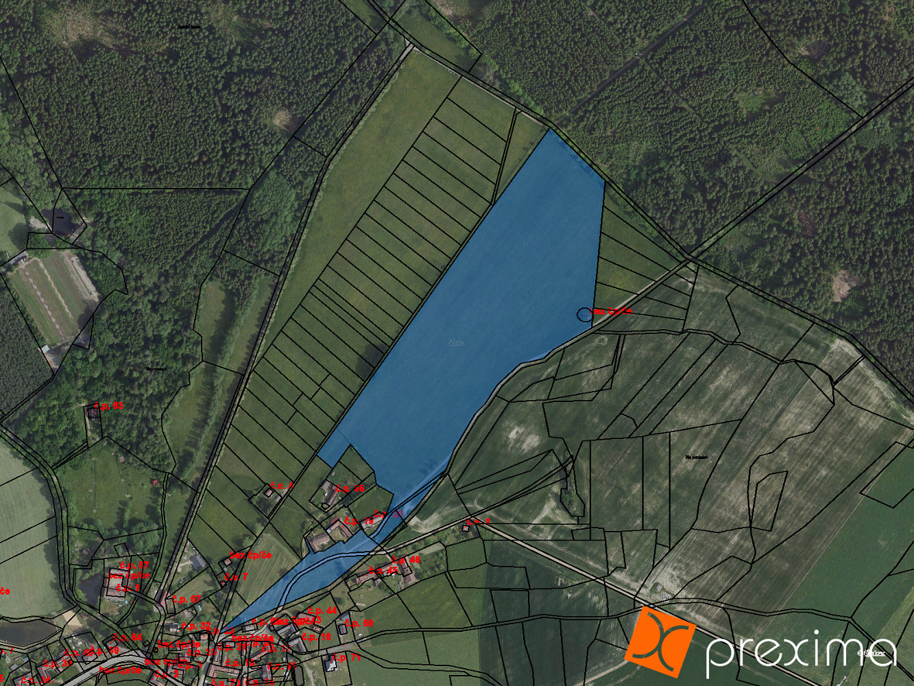 Prodej pole 1 185 m²