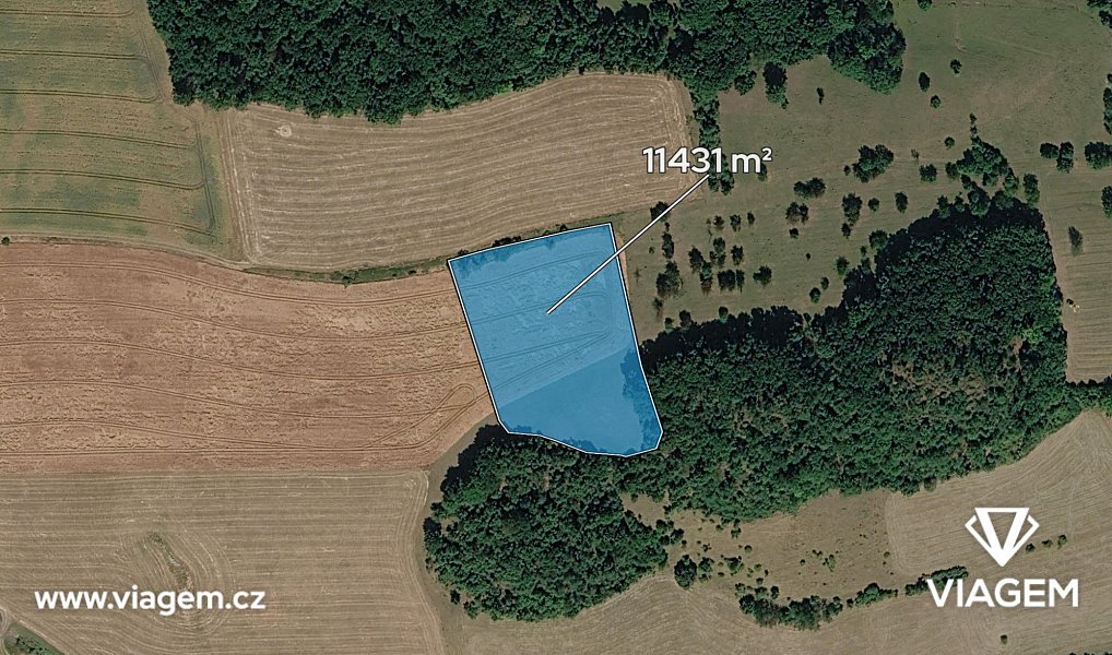Prodej pole 2 286 m², Prackovice nad Labem – náhled fotky 2
