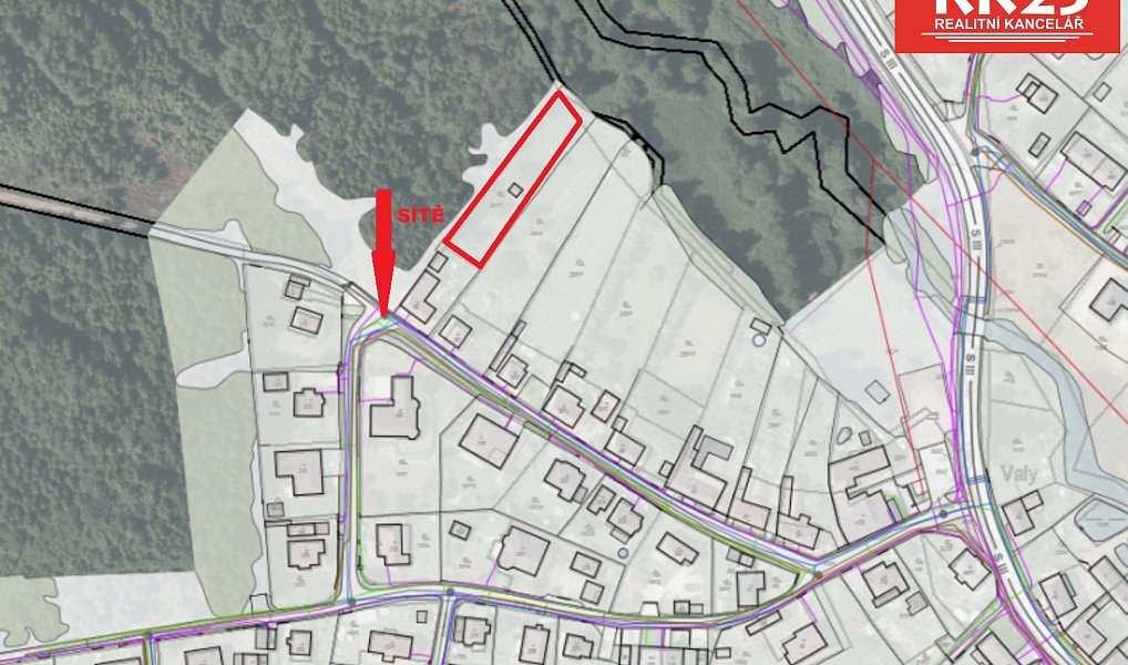 Prodej zahrady 1 072 m², Valy – náhled fotky 8