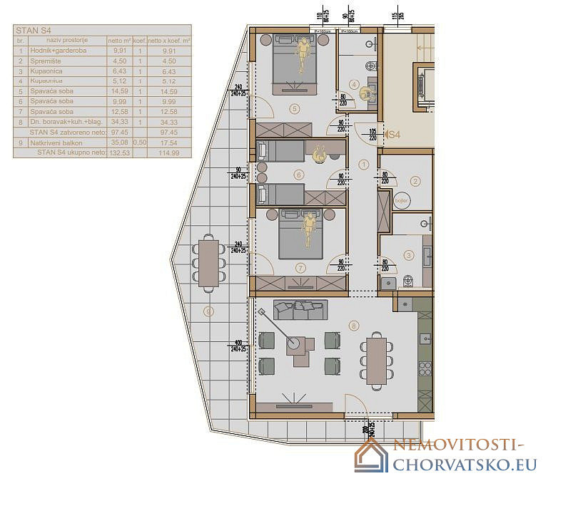 Prodej bytu 2+kk 96 m² - Vista 4