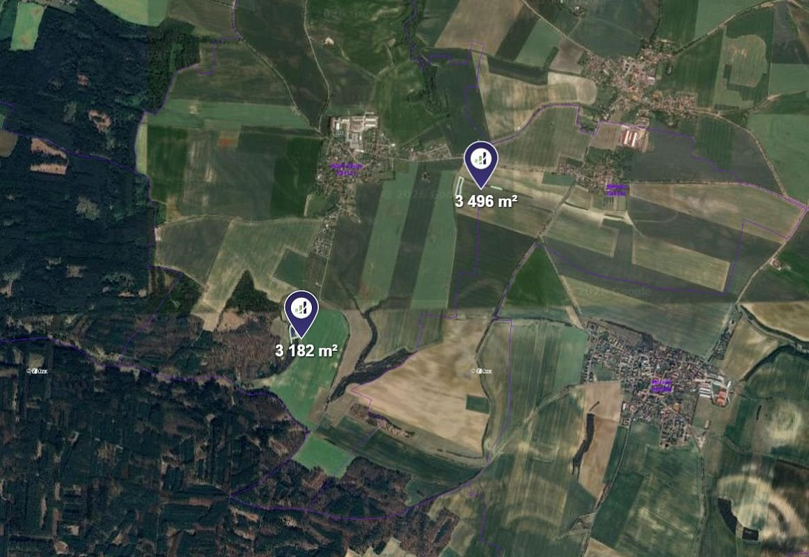 Prodej pole 1 091 m² – pohled 3