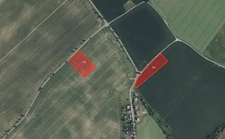 Prodej pole 8 700 m², Dobrovice - Týnec, okres Mladá Boleslav