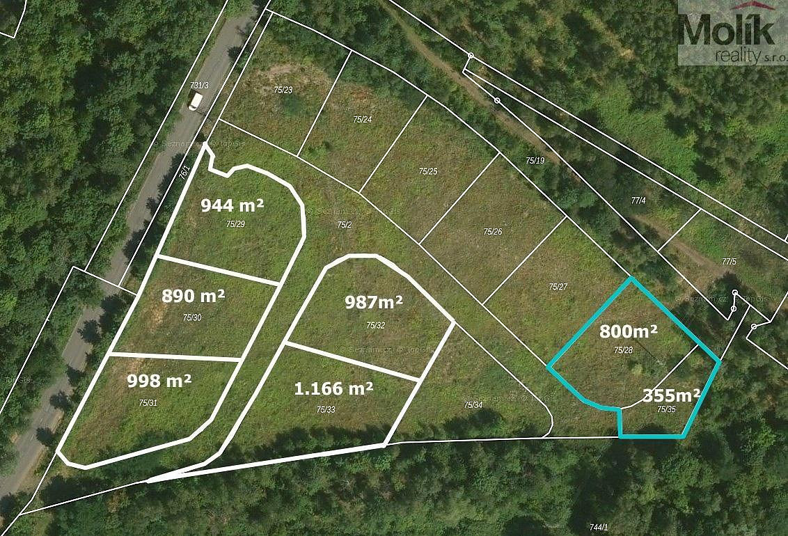 Prodej stavebního pozemku 1 155 m² – fotografie 2