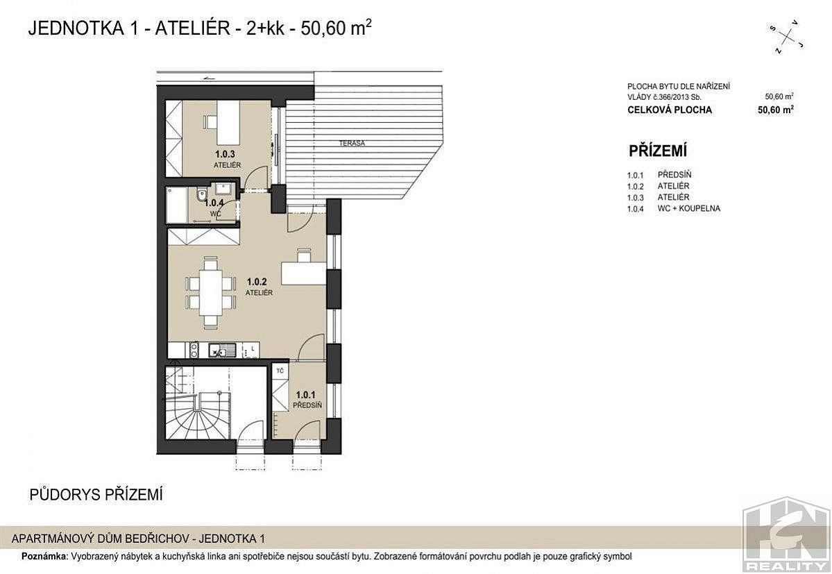 Prodej bytu 2+kk 50 m² – fotografie 4