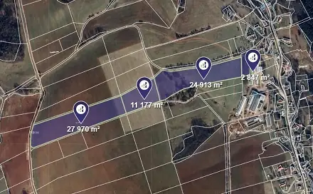 Prodej pole 66 907 m², Úbislavice, okres Jičín