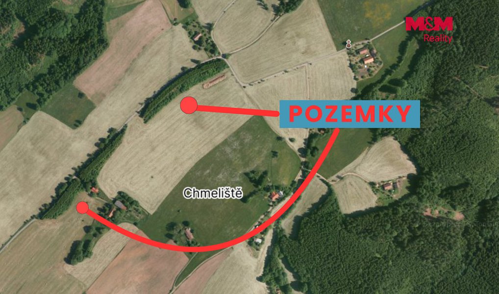 Prodej pole 18 750 m², Dobré – náhled fotky 2