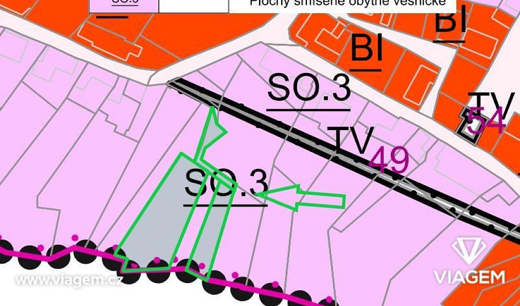 Prodej stavebního pozemku 1 023 m², Soběsuky – náhled fotky 4