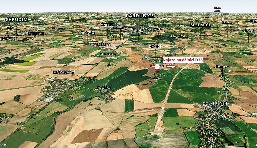 Prodej stavebního pozemku 1 575 m² – pohled 5