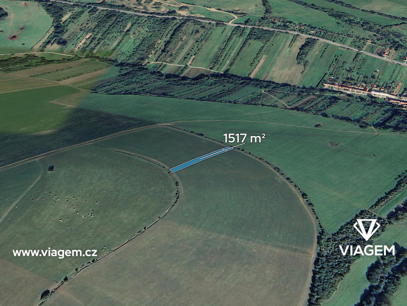 Prodej pole 1 517 m²