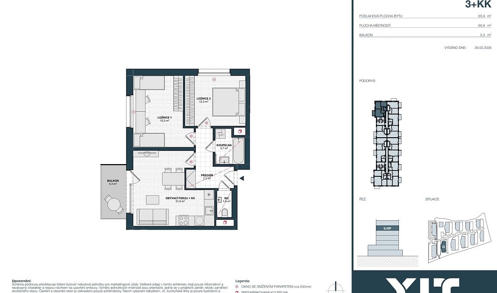 Prodej bytu 3+kk 61 m², Kladno – náhled fotky 2