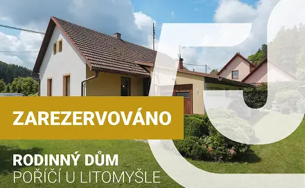 Prodej domu 77 m² s pozemkem 992 m², Poříčí u Litomyšle, okres Svitavy