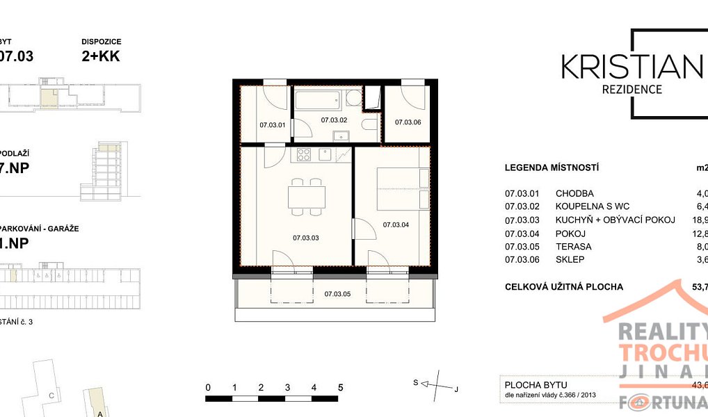 Prodej bytu 2+kk 44 m², Hradec Králové – náhled fotky 3