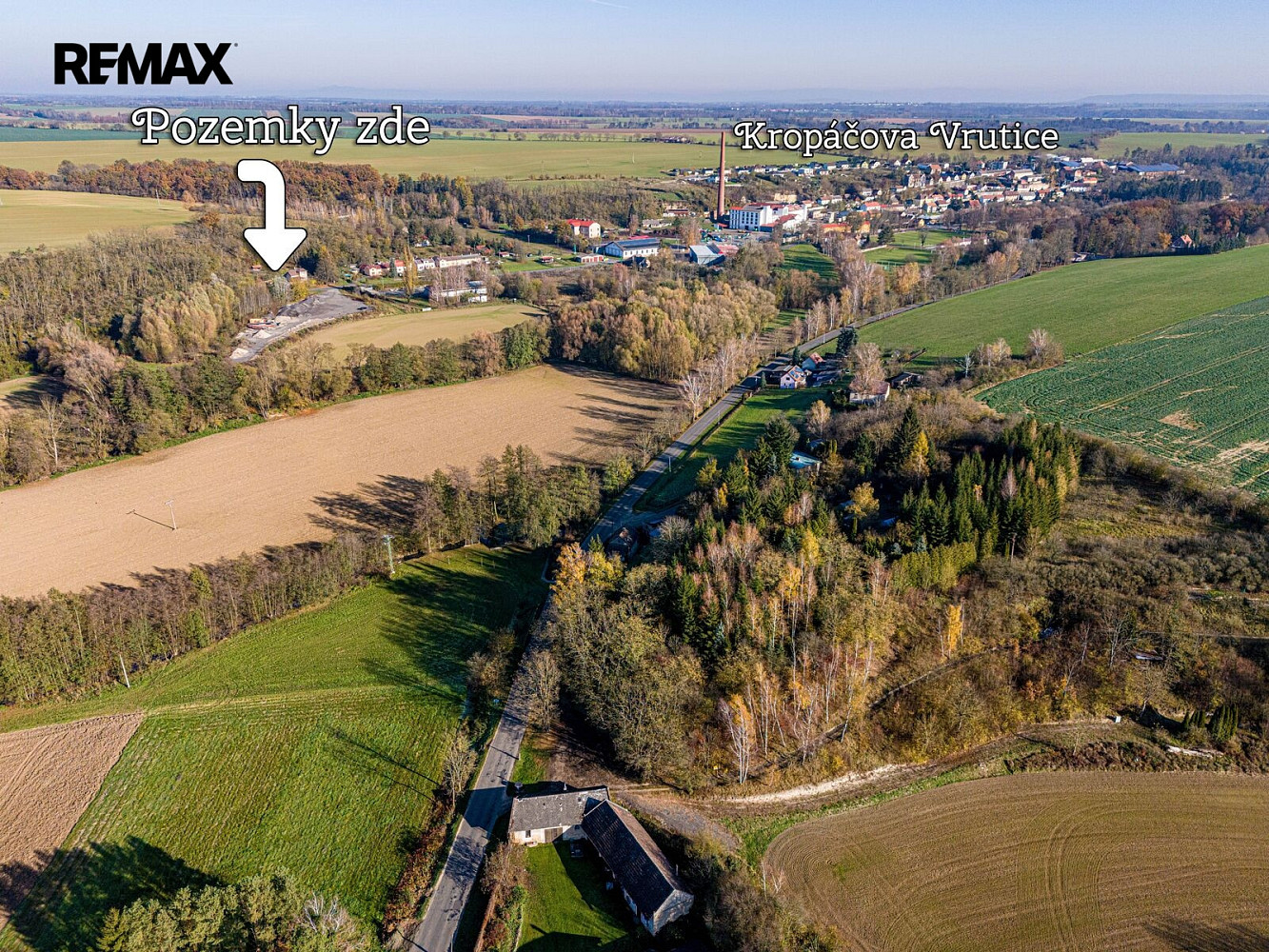 Prodej stavebního pozemku 1 987 m² – pohled 2