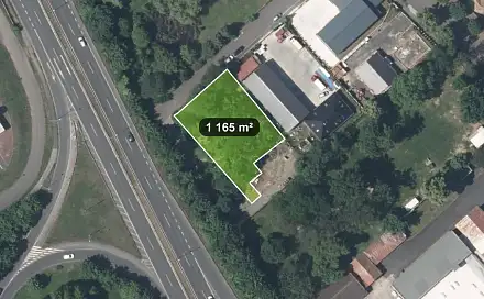 Prodej komerčního pozemku 1 165 m², Teplice