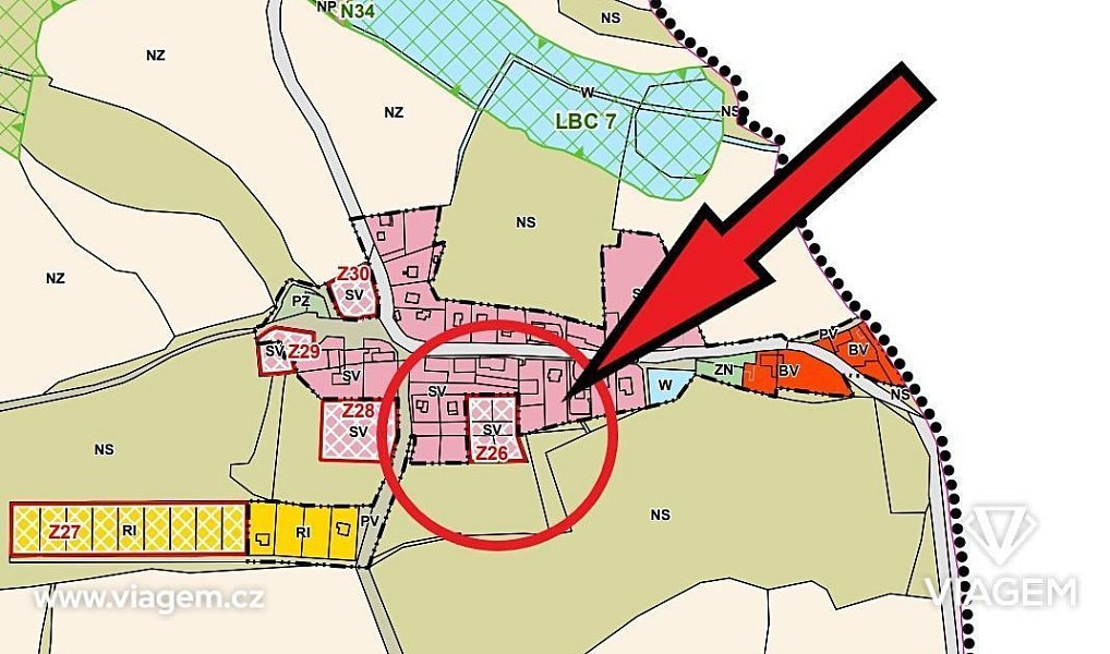 Prodej stavebního pozemku 409 m², Nepomyšl – náhled fotky 3