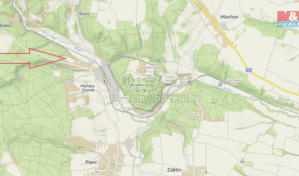 Prodej zahrady 623 m², Ptení – náhled fotky 13