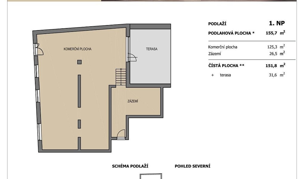 Prodej obchodních prostor 152 m², Brno – náhled fotky 3