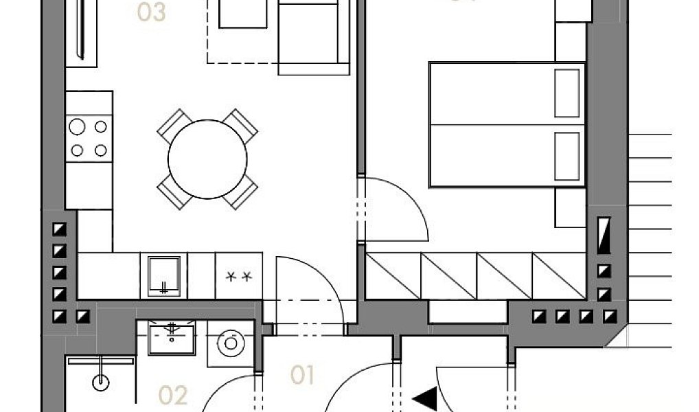 Pronájem bytu 2+kk 43 m², Praha – náhled fotky 19